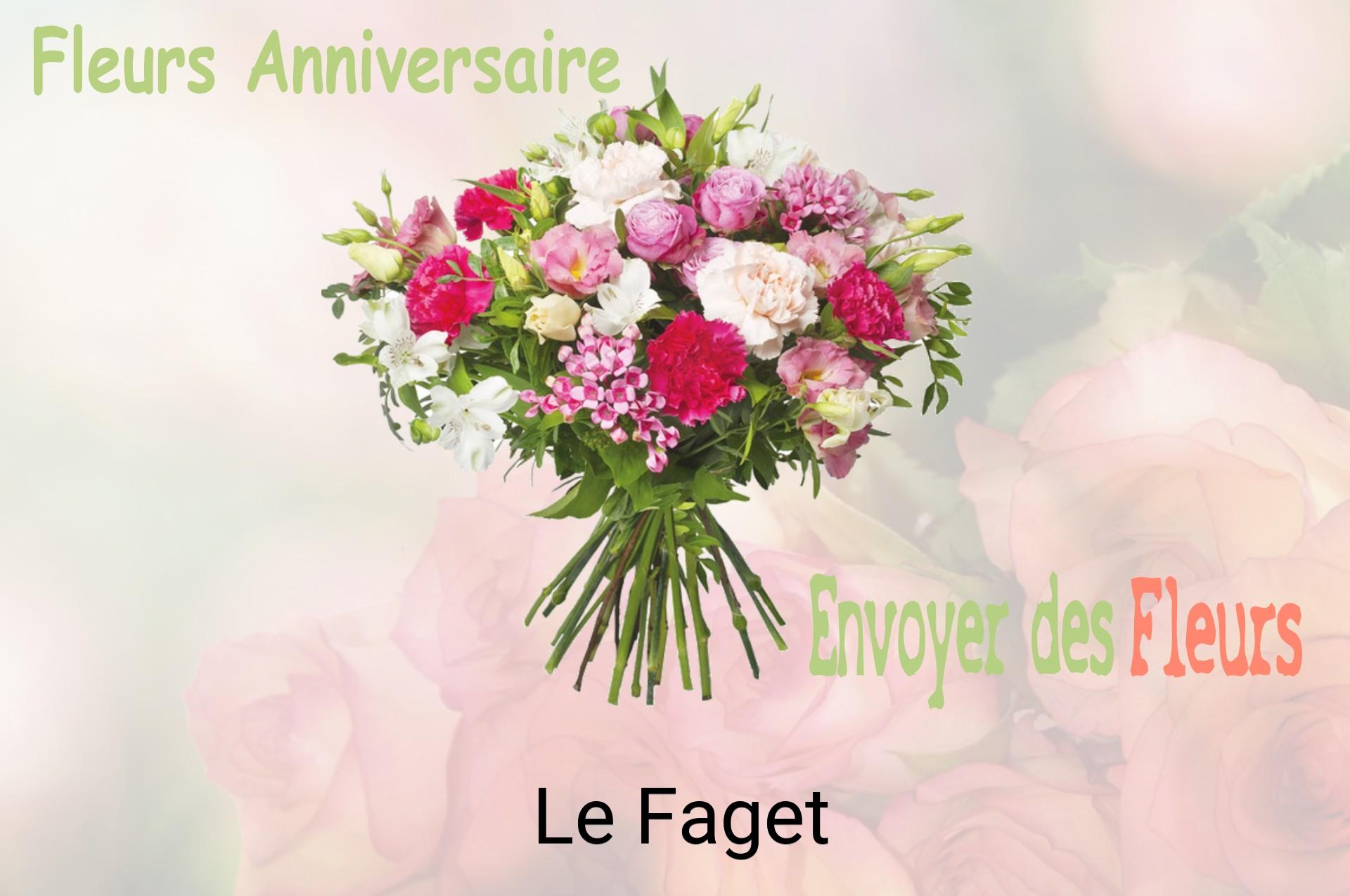 Bouquet de fleurs d’anniversaire livré à Le Faget